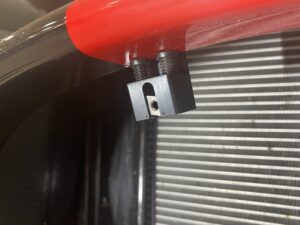 Backdraft RT3 Grille Close up of Aluminum Mounting Block