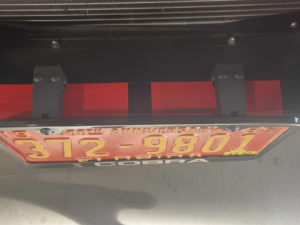 license plate mounting clips
